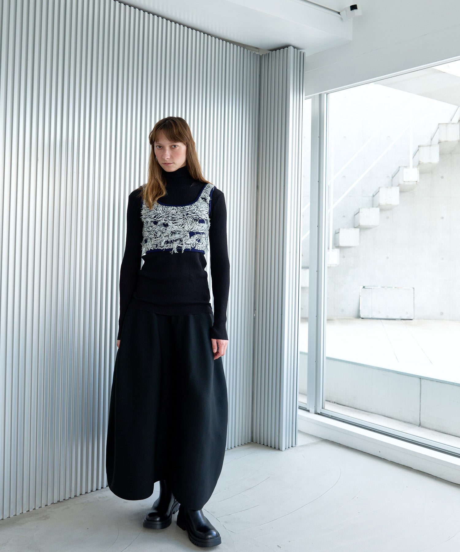 JACQUARD KNIT VEST
