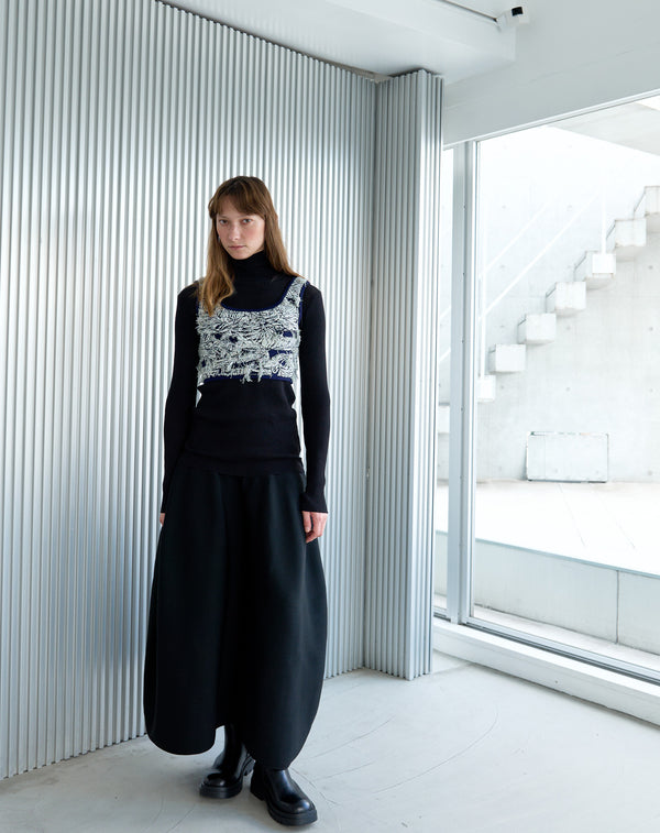 JACQUARD KNIT VEST
