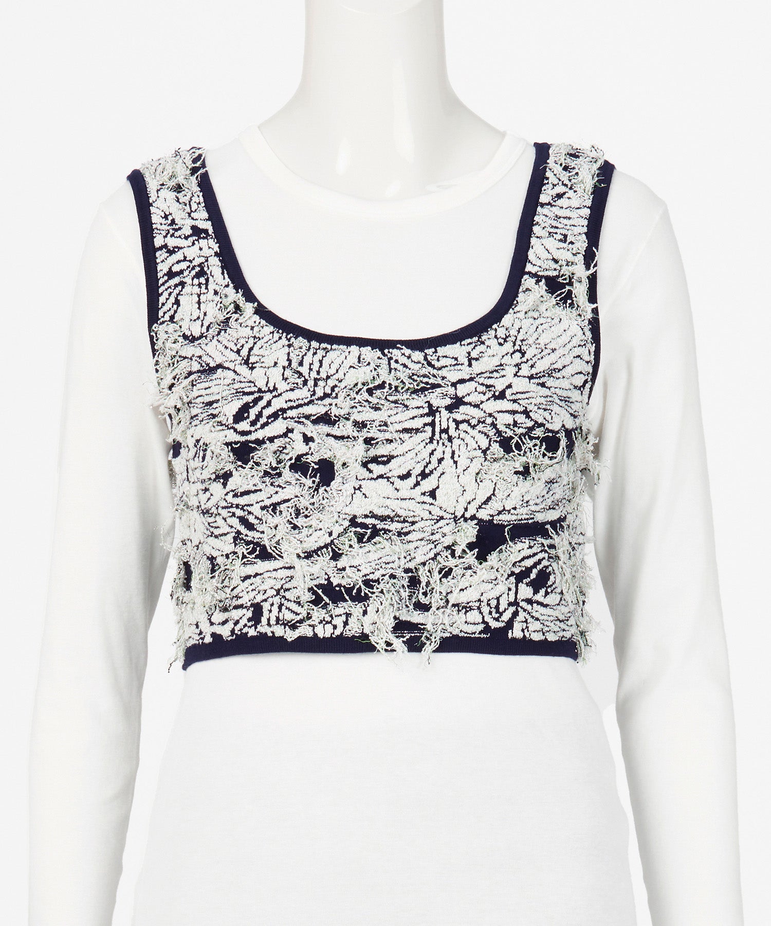 JACQUARD KNIT VEST