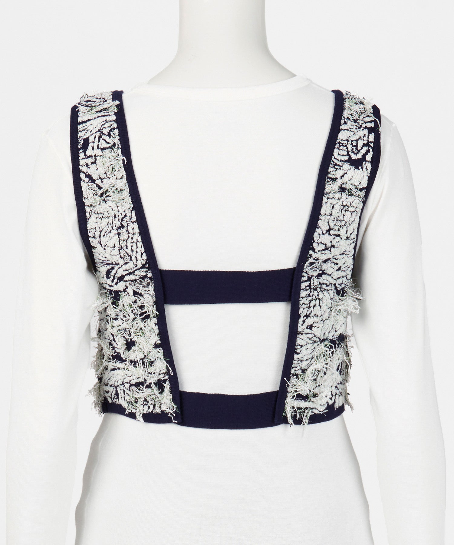 JACQUARD KNIT VEST