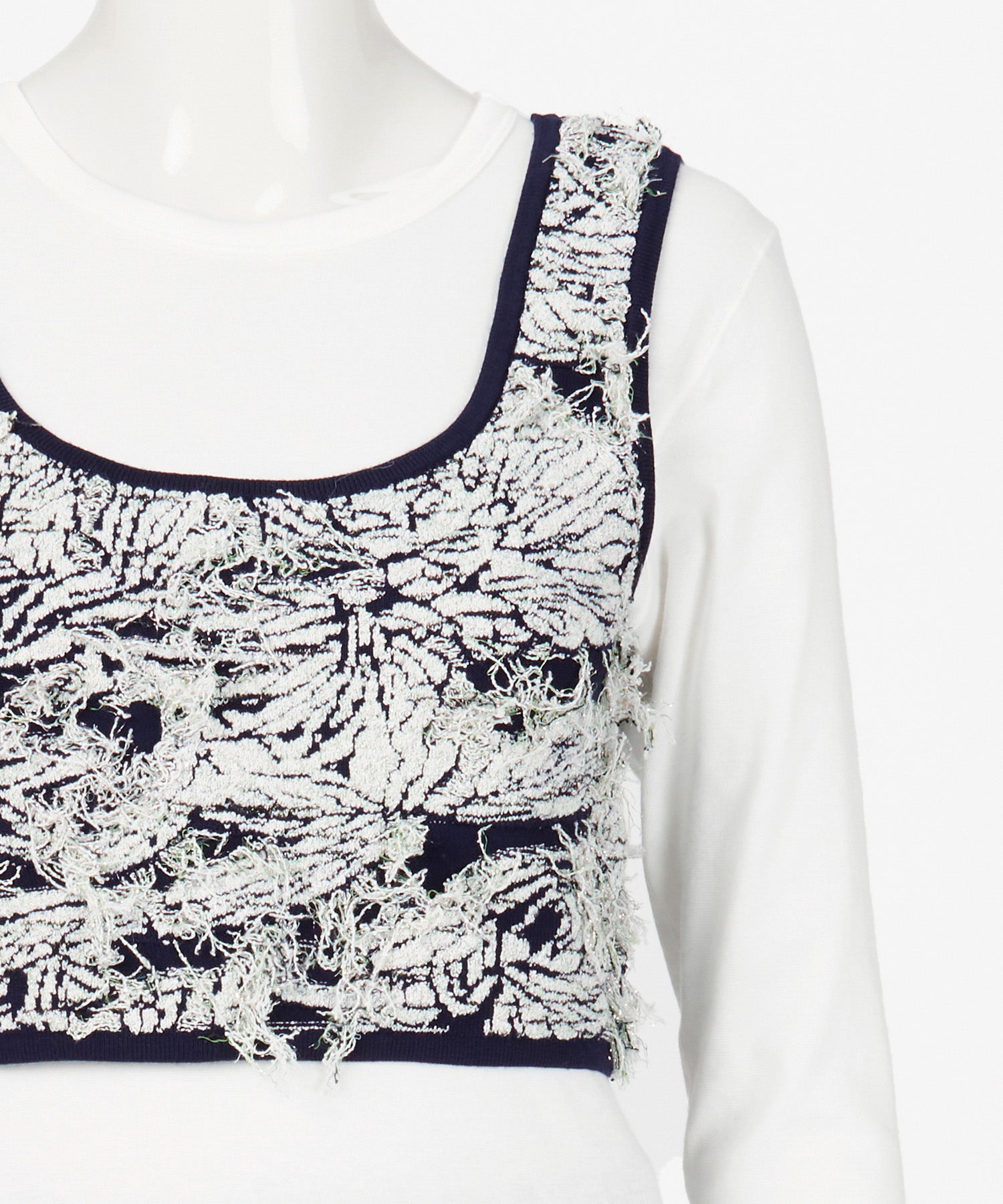 JACQUARD KNIT VEST
