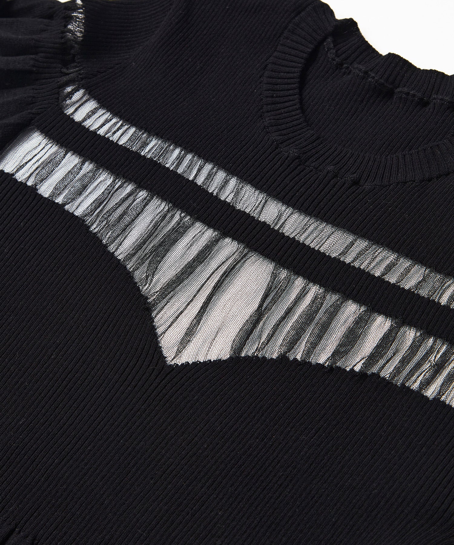 SHEER PANEL PULLOVER