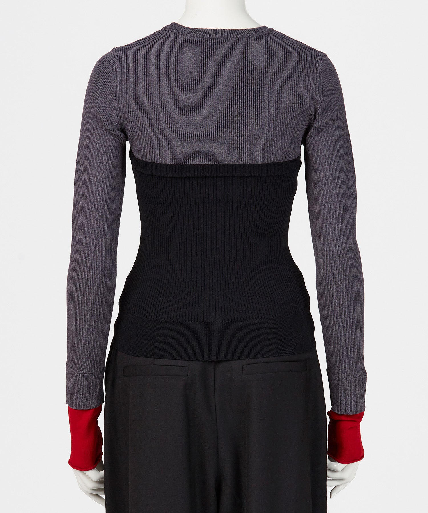 BUSTIER DOCKING RIB KNIT