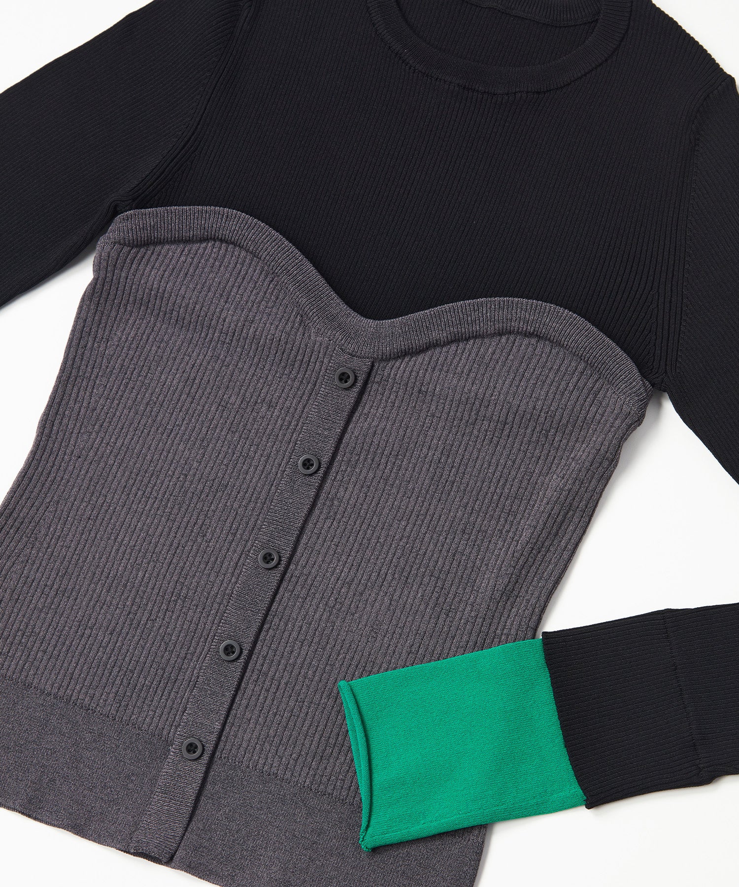 BUSTIER DOCKING RIB KNIT – LAEMUSE