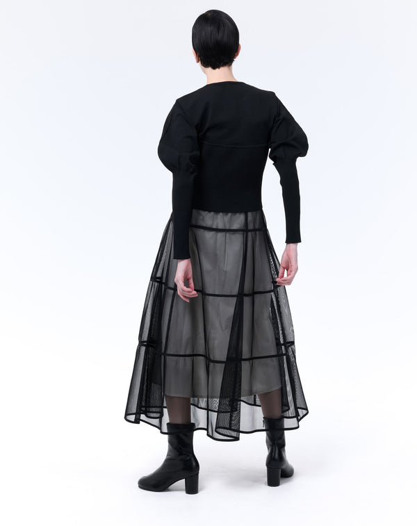 SHEER × SPONDISH BUSTIER COMBINATION KNIT