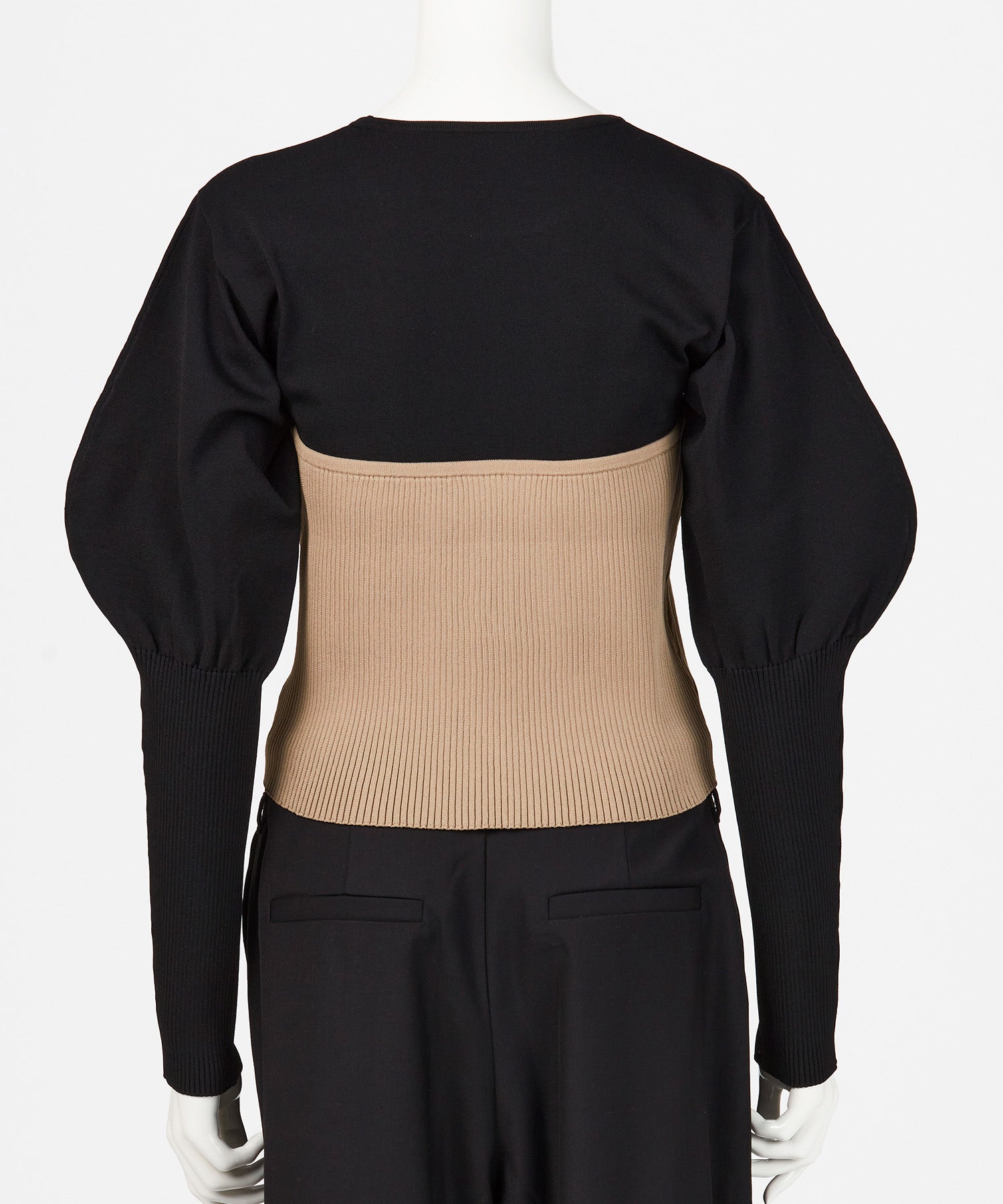 SHEER × SPONDISH BUSTIER COMBINATION KNIT