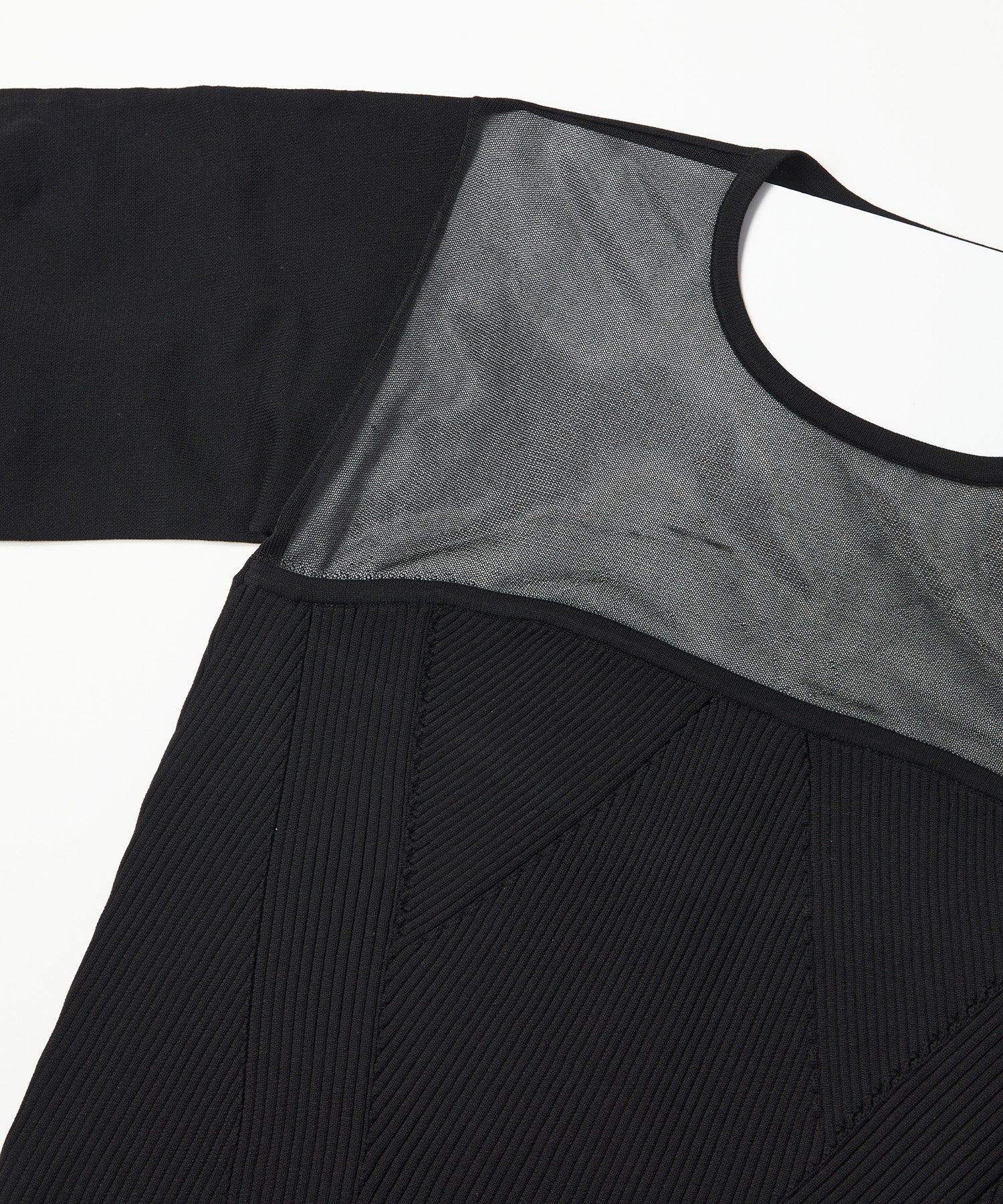 SHEER × SPONDISH BUSTIER COMBINATION KNIT
