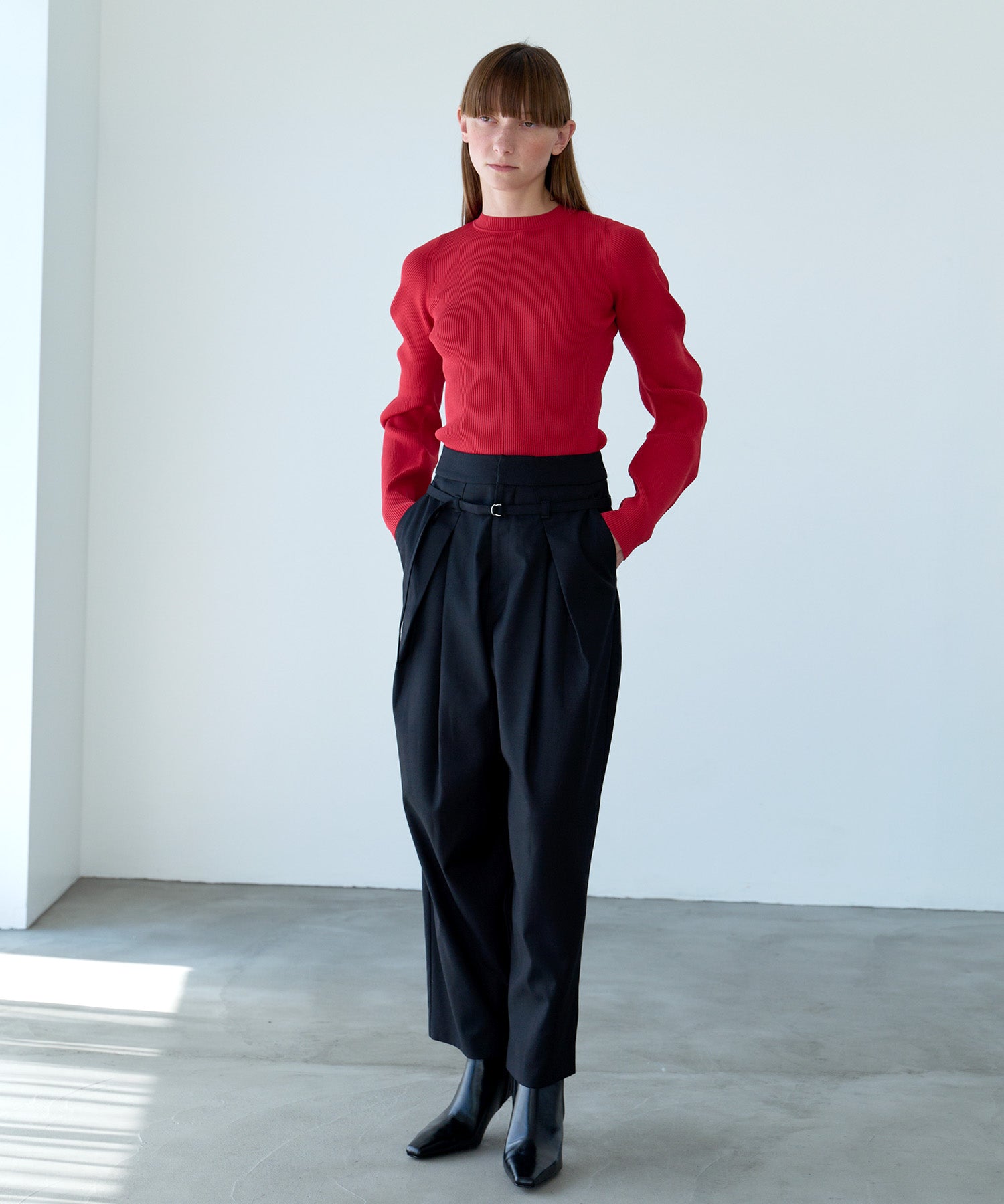 SPONDISH CURVED SLEEVE KNIT