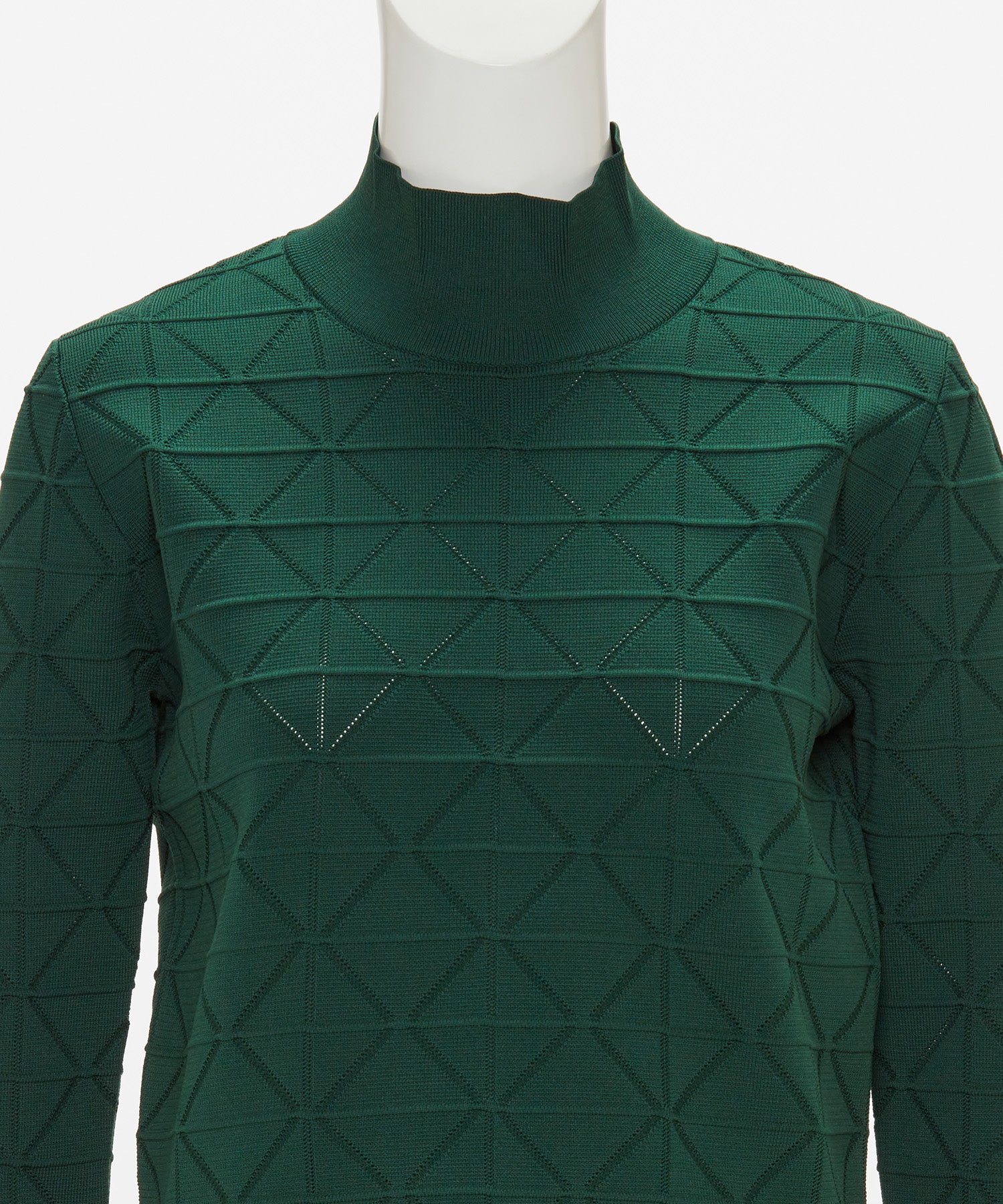 JACQUARD HIGH-NECK KNIT