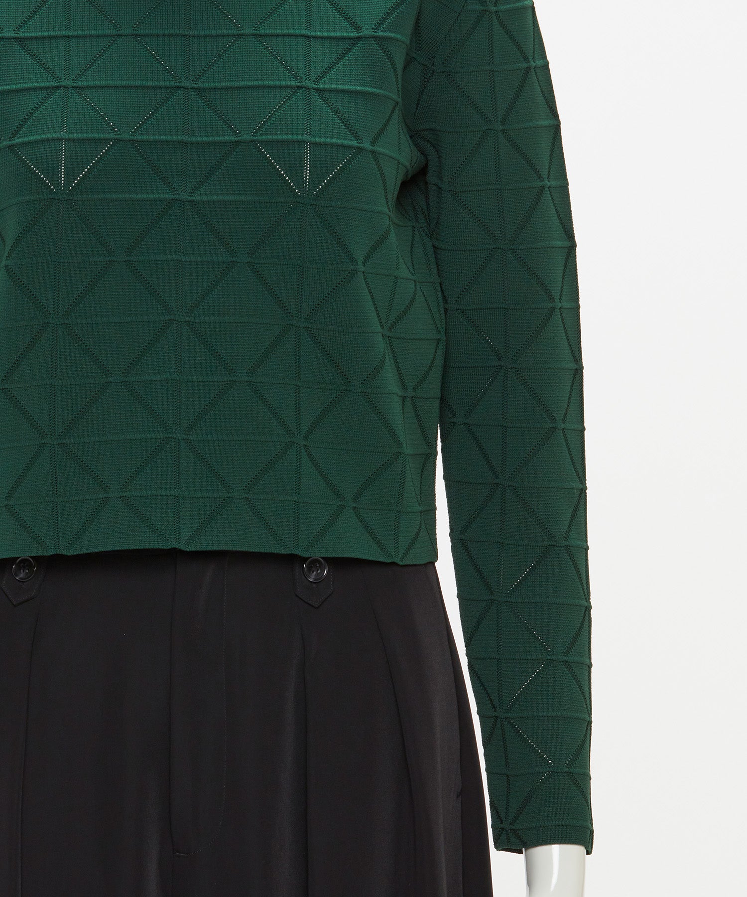 JACQUARD HIGH-NECK KNIT