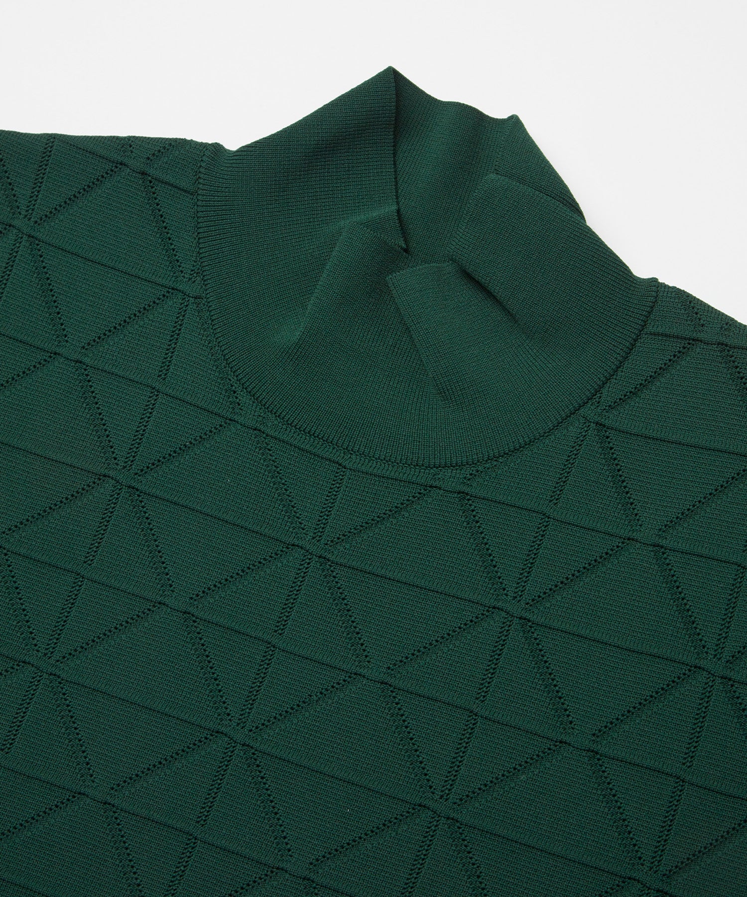 JACQUARD HIGH-NECK KNIT