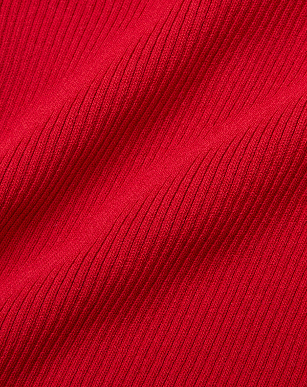 LACE-UP HIGH-NECK TOP