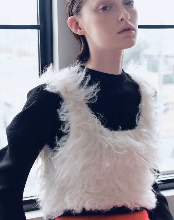 2WAY FLUFFY SHAGGY VEST