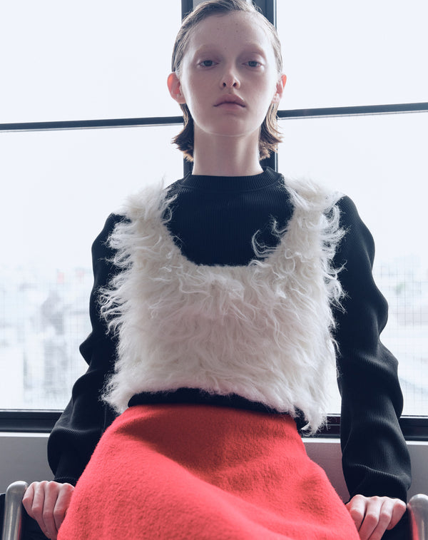 2WAY FLUFFY SHAGGY VEST