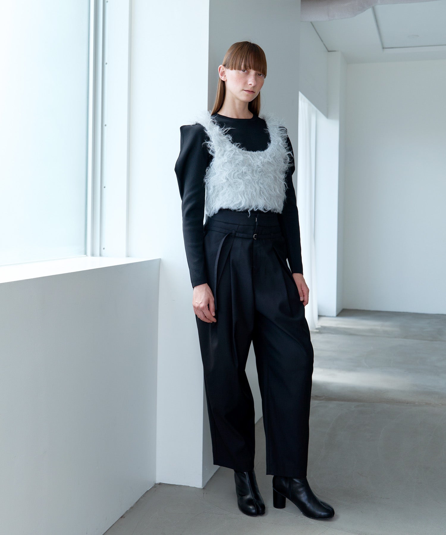 2WAY FLUFFY SHAGGY VEST