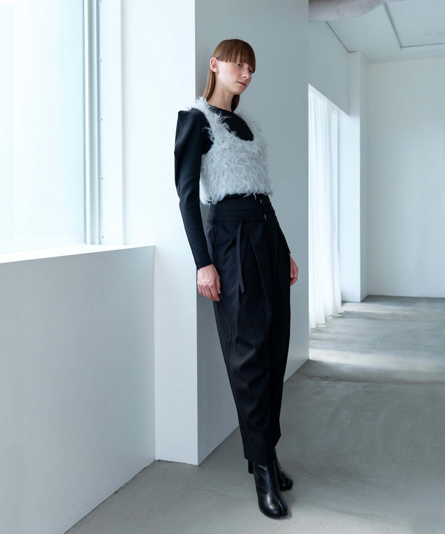 2WAY FLUFFY SHAGGY VEST