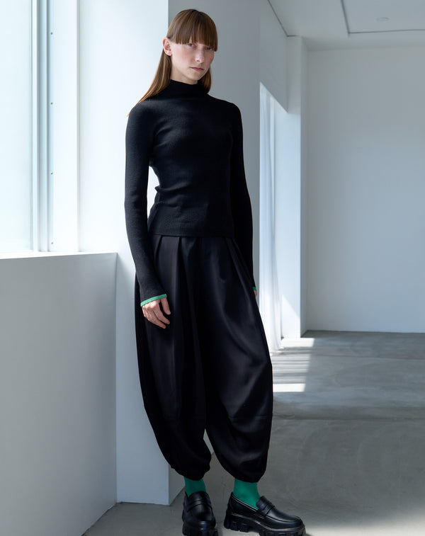 WOOL BLEND HIGH NECK KNIT