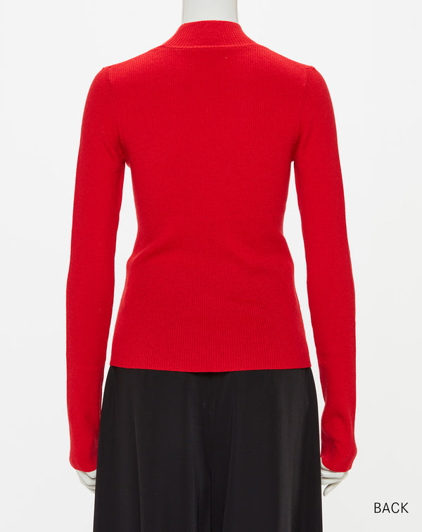 WOOL BLEND HIGH NECK KNIT