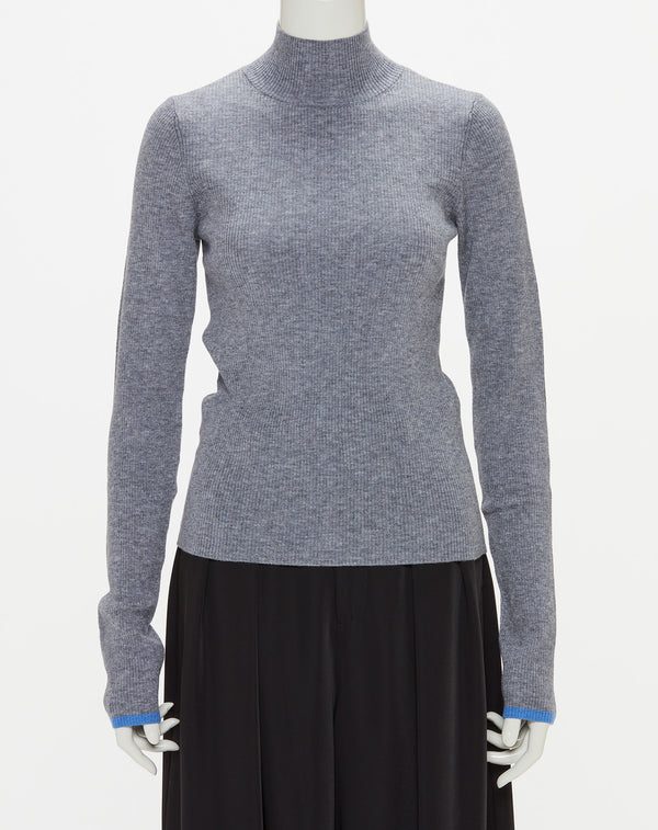 WOOL BLEND HIGH NECK KNIT