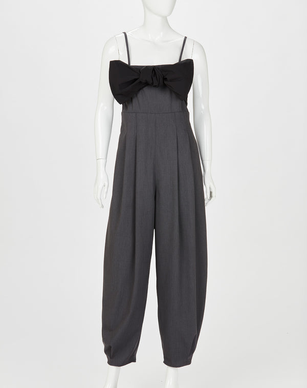 2WAY JUMPSUIT WITH RIBBON