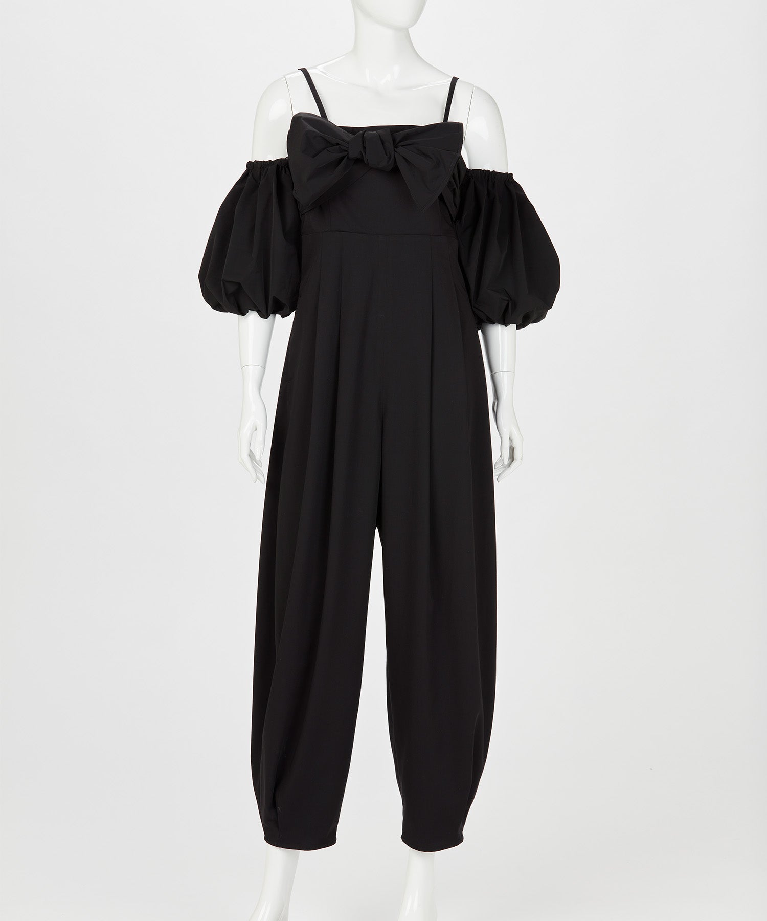 2WAY JUMPSUIT WITH RIBBON