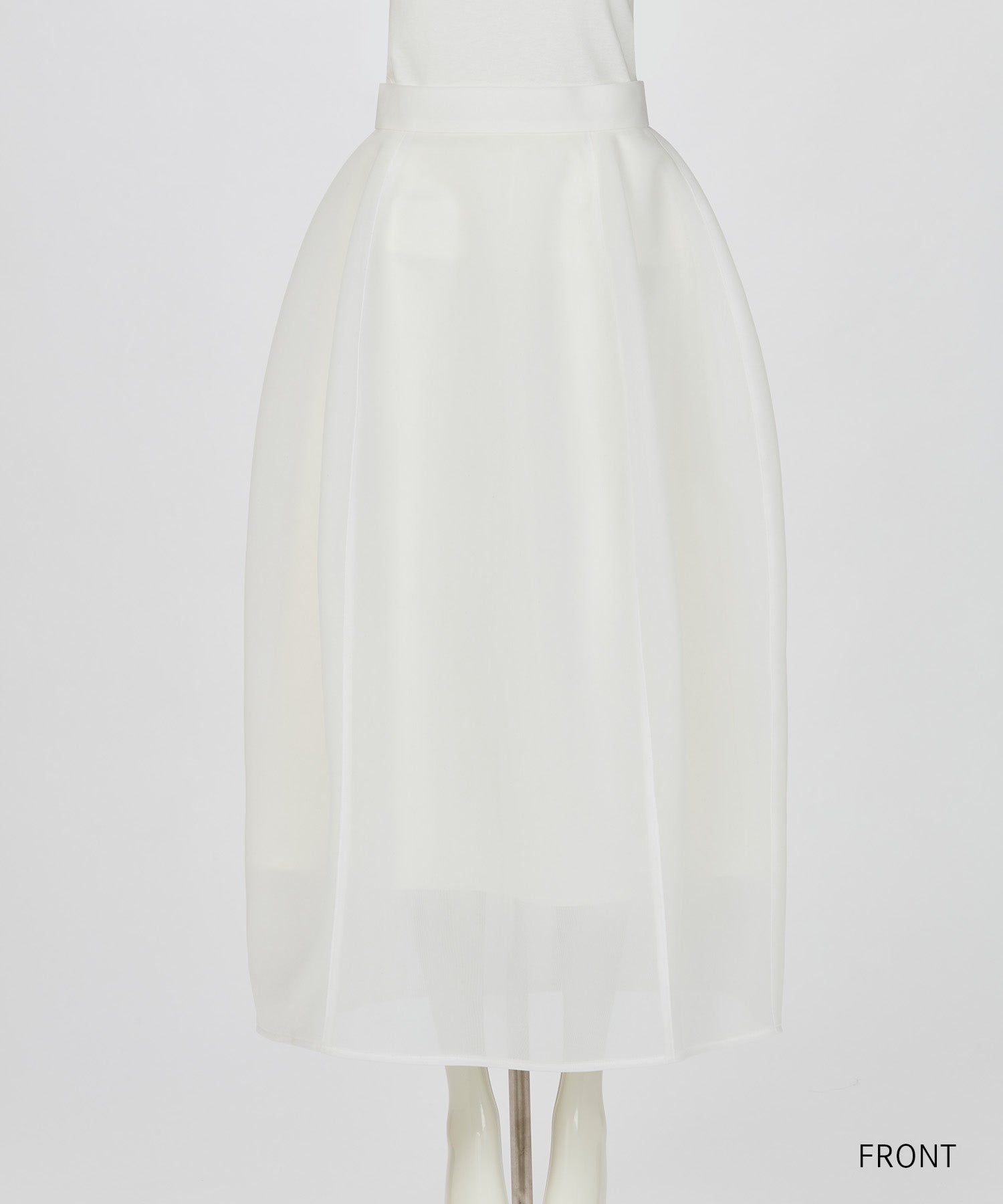 LAEMUSE 2025ドレスコレクション | ROUNDED SHEER SKIRT