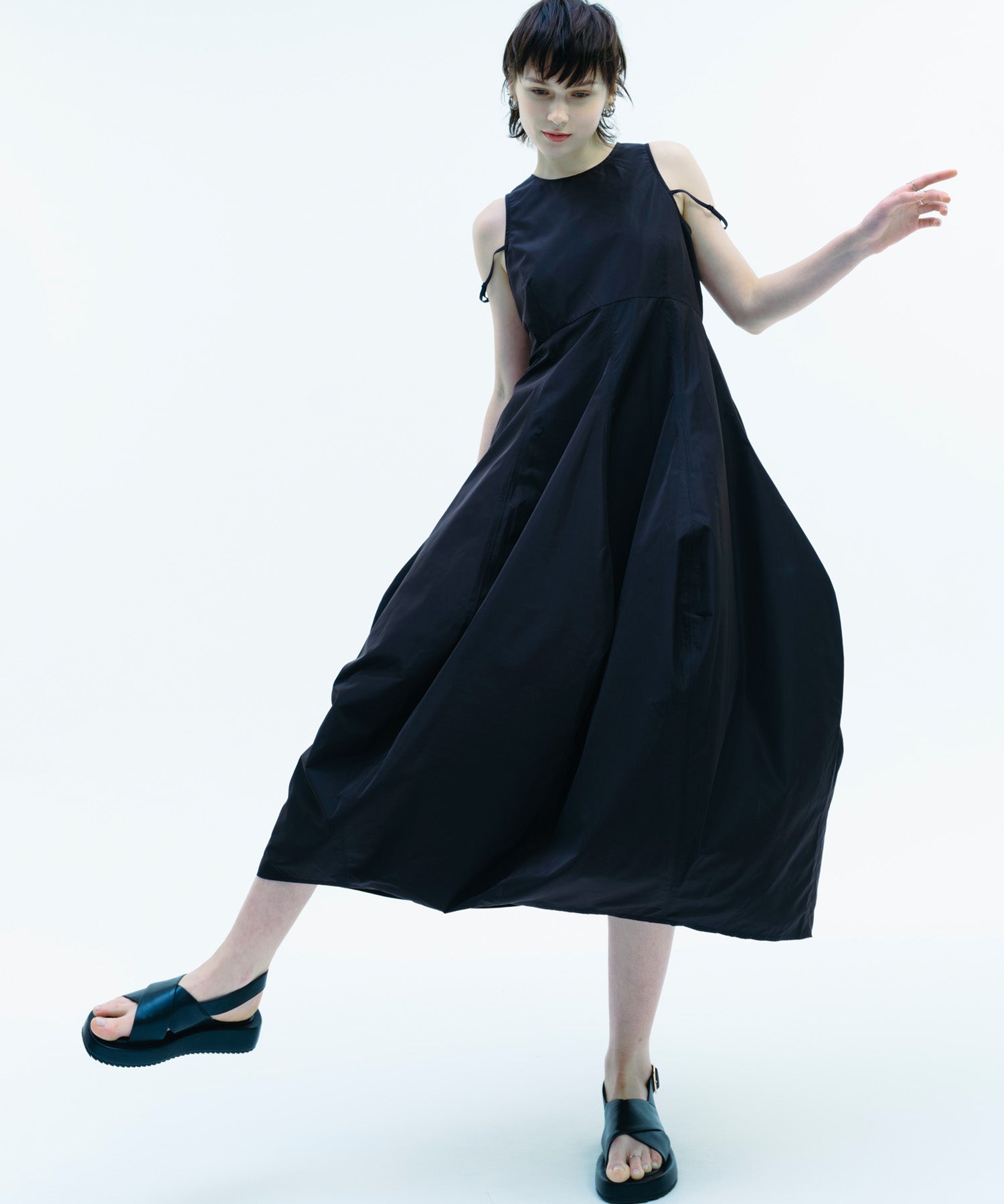 TAFFETA COCOON DRESS