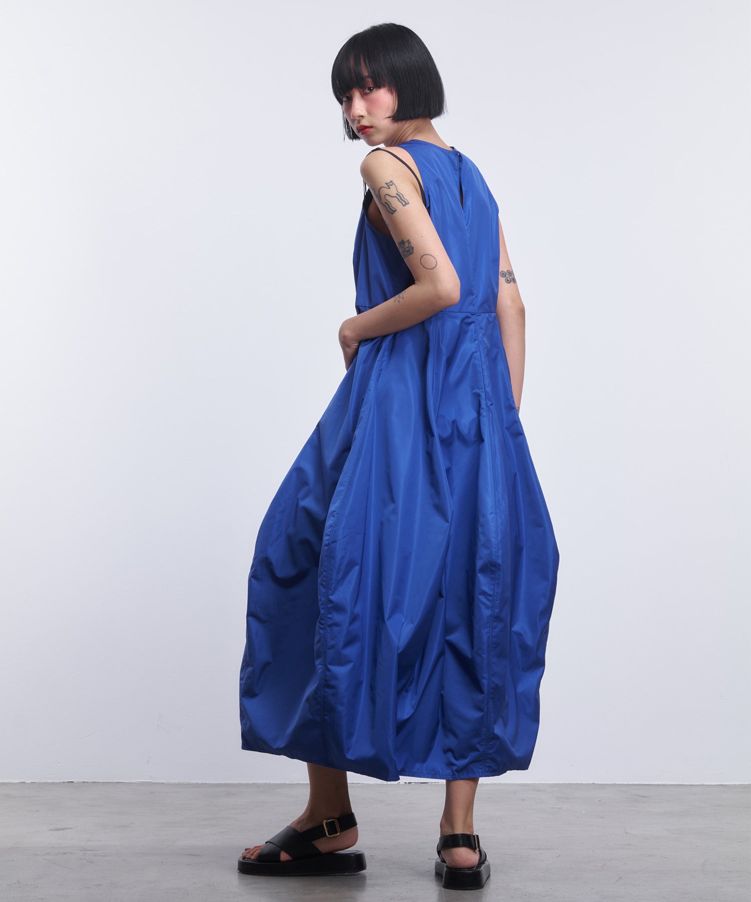 TAFFETA COCOON DRESS