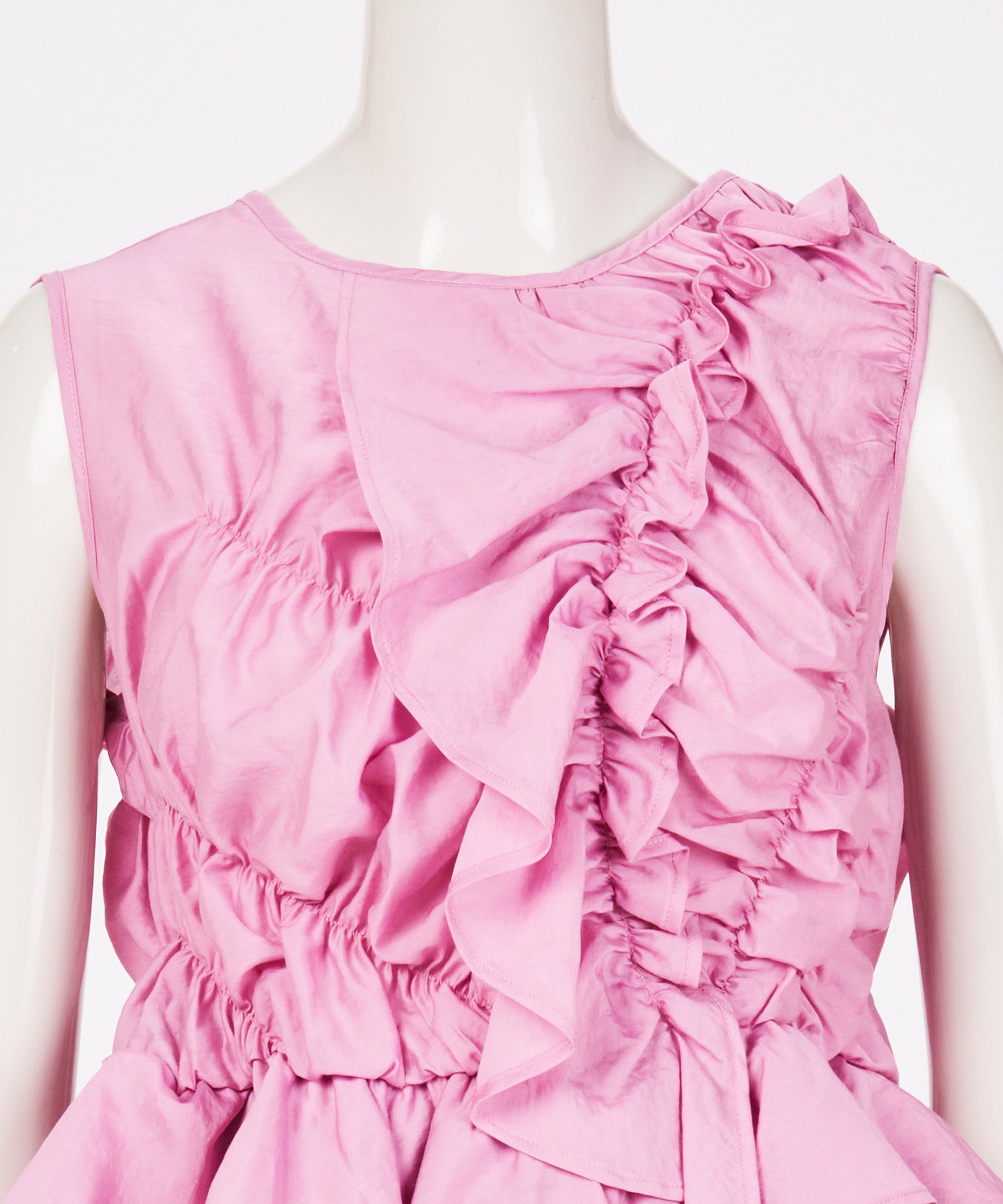 ASYMMETRIC RUFFLE BLOUSE