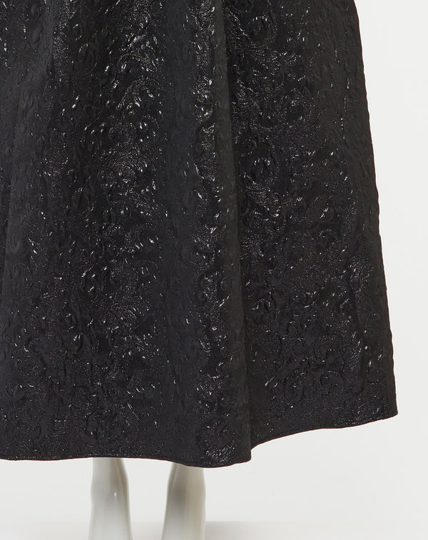 GLITTER JACQUARD VOLUME CAMISOLE DRESS