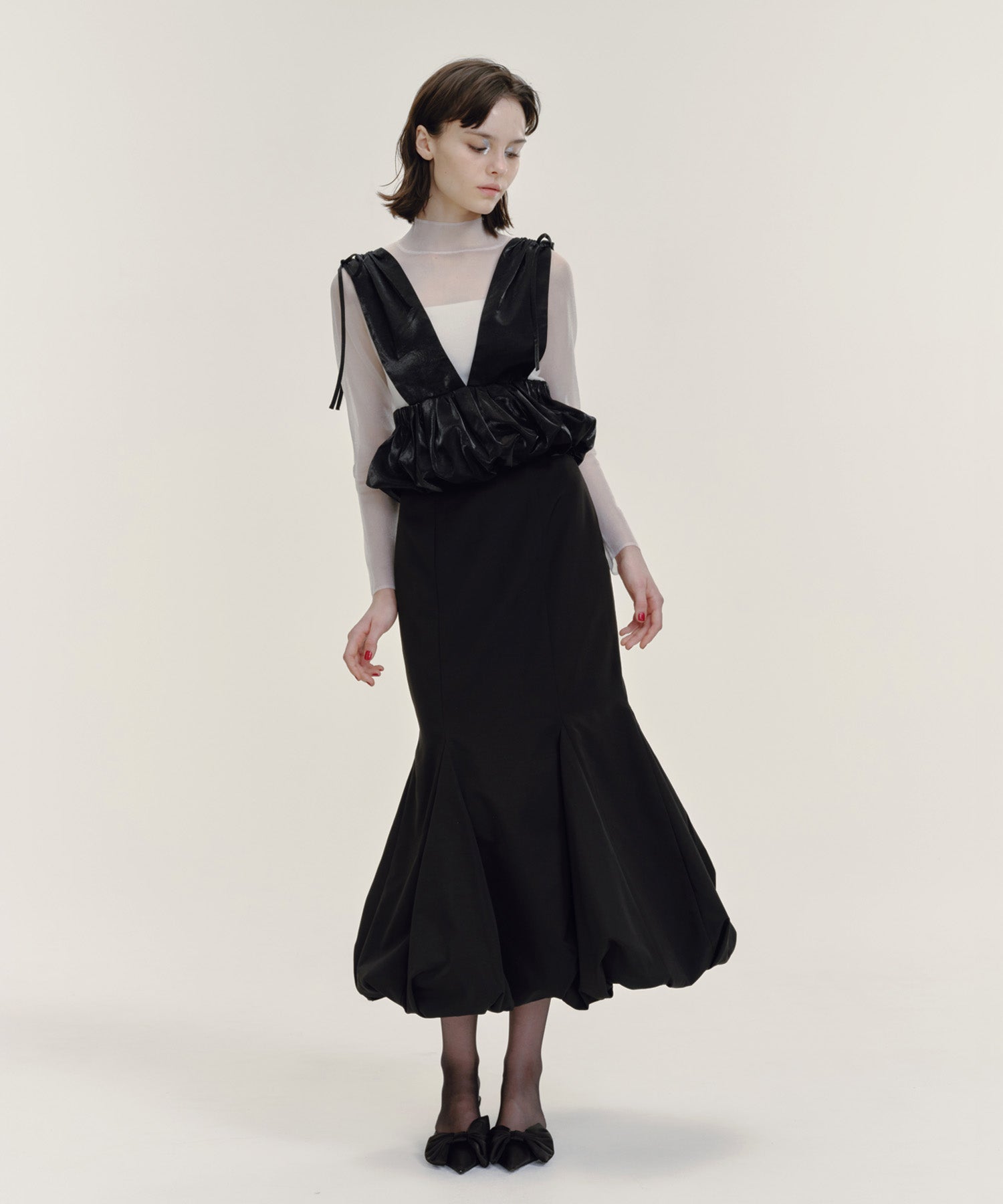 SHINY BALLOON BUSTIER