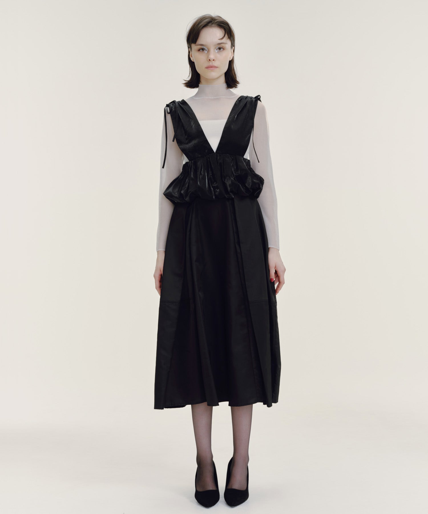 SHINY BALLOON BUSTIER