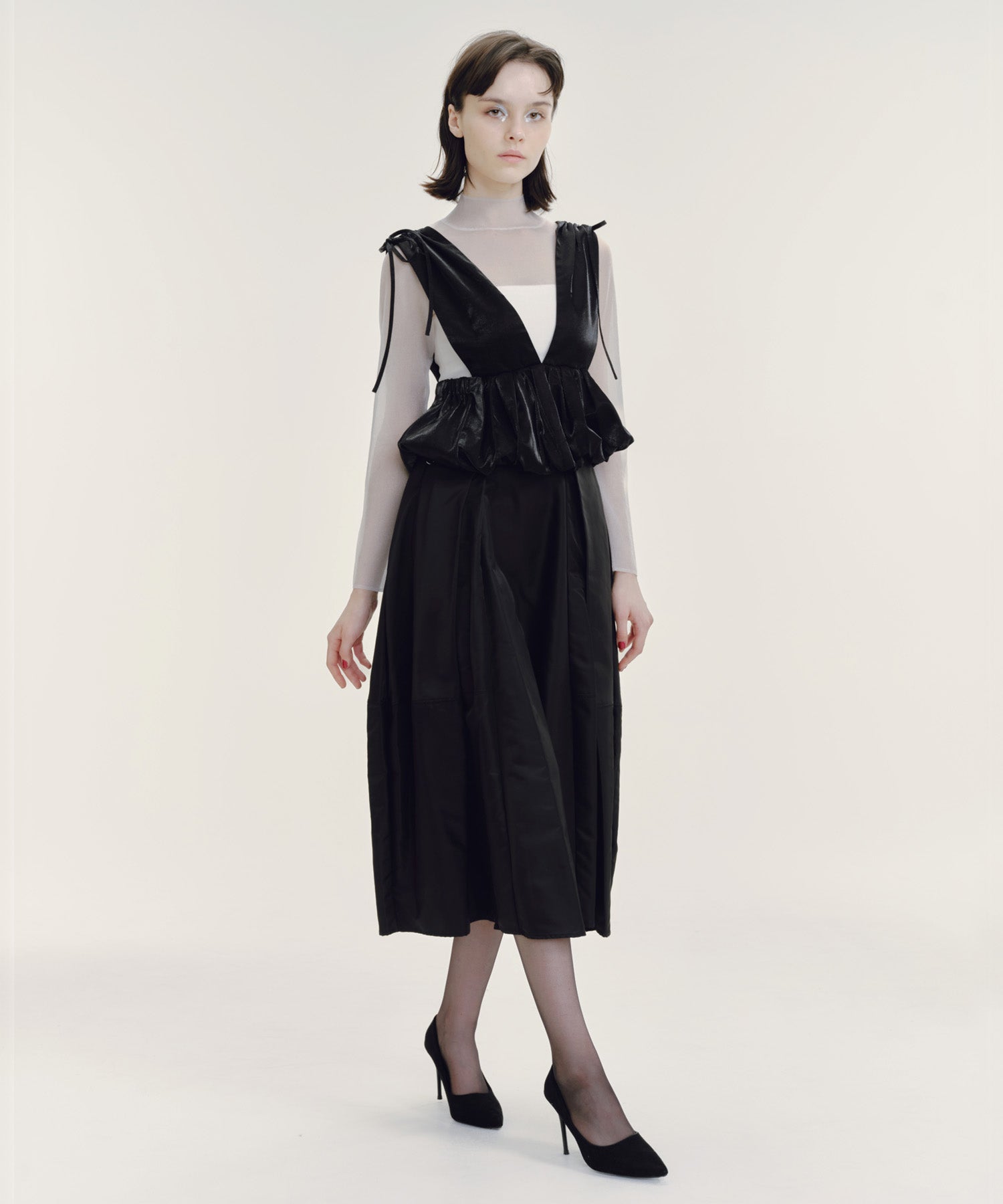 SHINY BALLOON BUSTIER