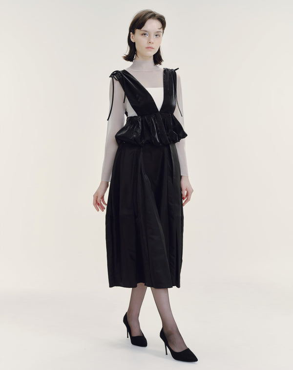 SHINY BALLOON BUSTIER