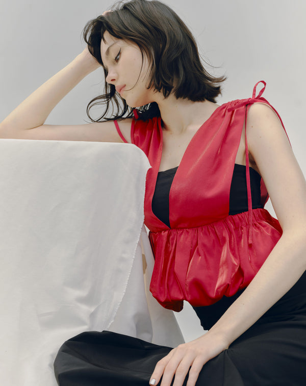 SHINY BALLOON BUSTIER