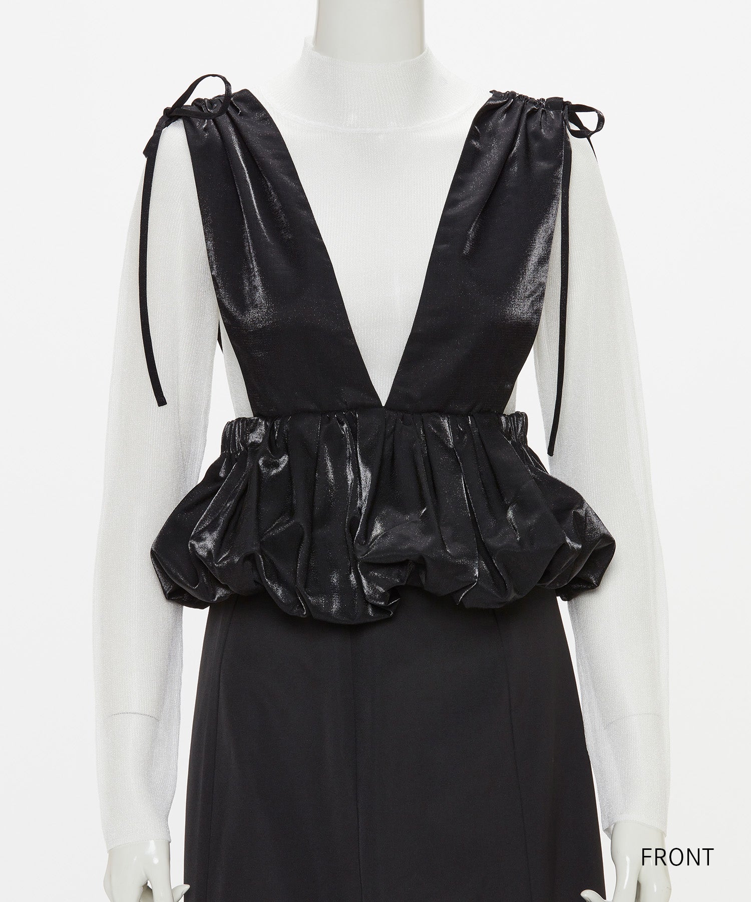 SHINY BALLOON BUSTIER