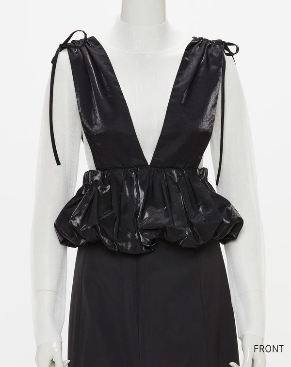 SHINY BALLOON BUSTIER