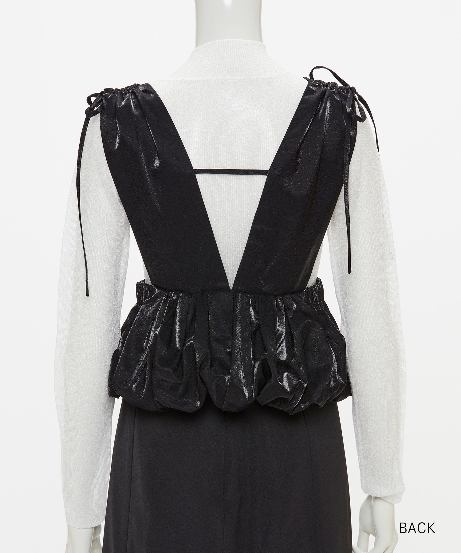 SHINY BALLOON BUSTIER