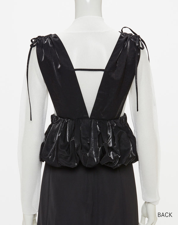 SHINY BALLOON BUSTIER