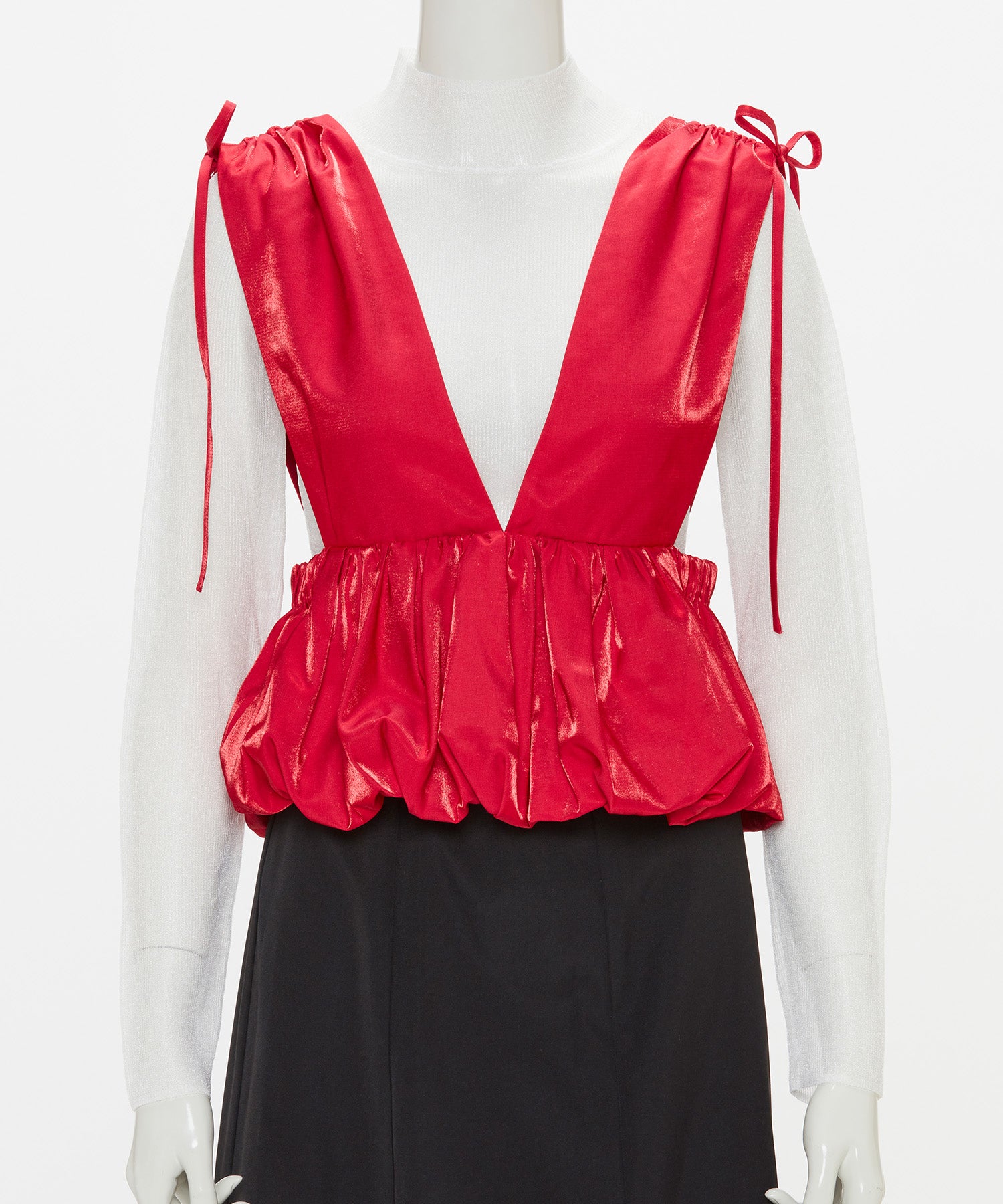 SHINY BALLOON BUSTIER