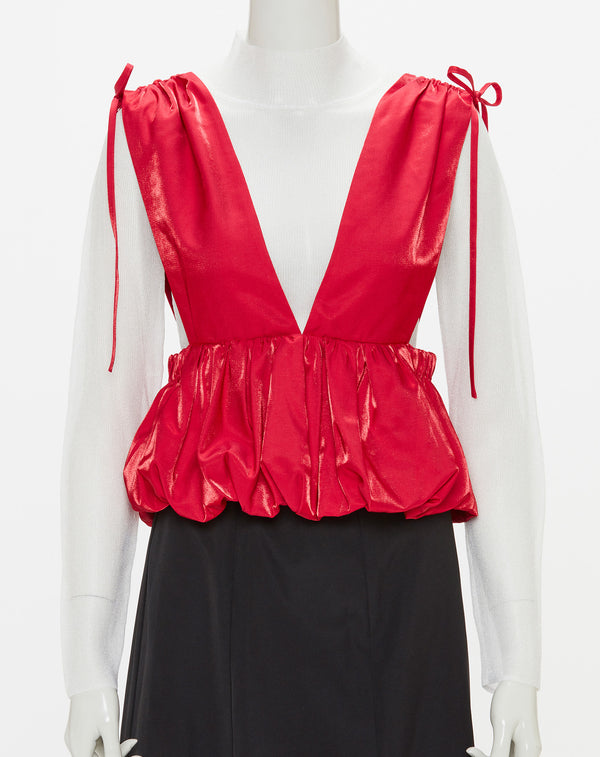 SHINY BALLOON BUSTIER