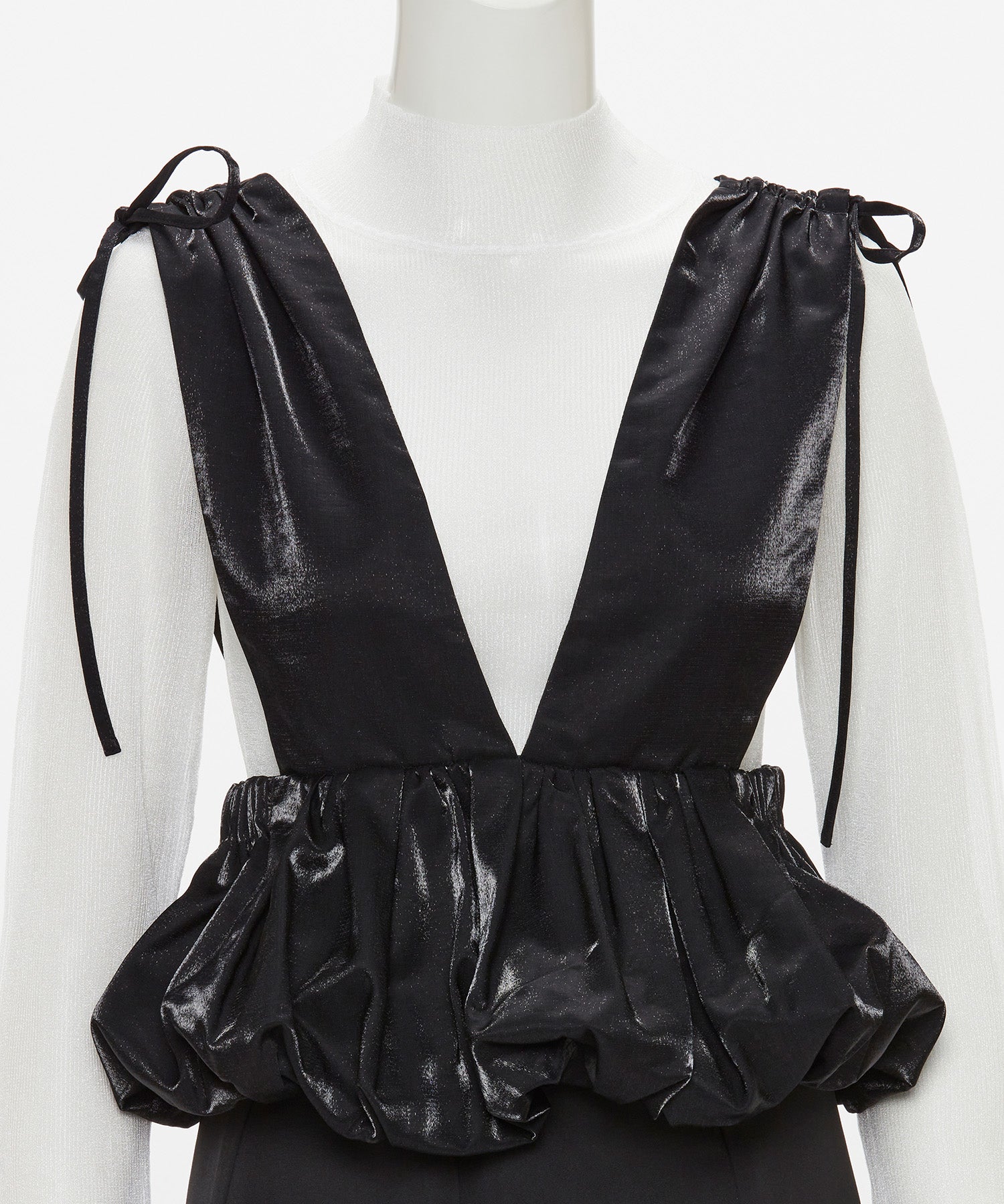 SHINY BALLOON BUSTIER