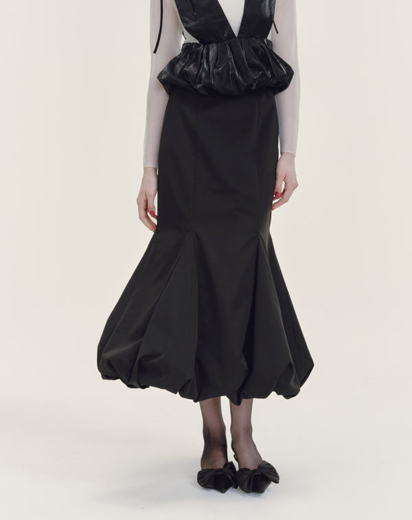 TAFFETA BALLOON MERMAID SKIRT