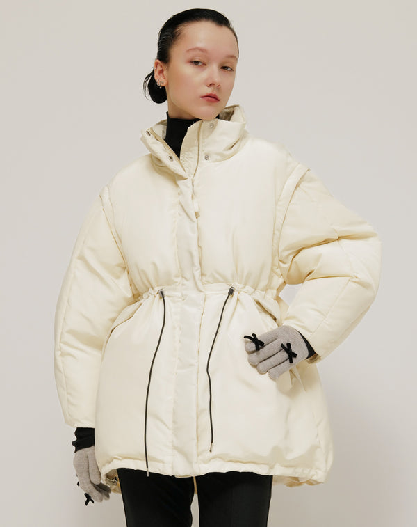 DETACHABLE FIBER DOWN JACKET