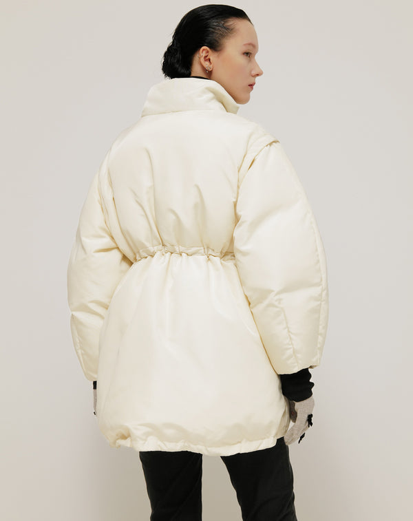 DETACHABLE FIBER DOWN JACKET