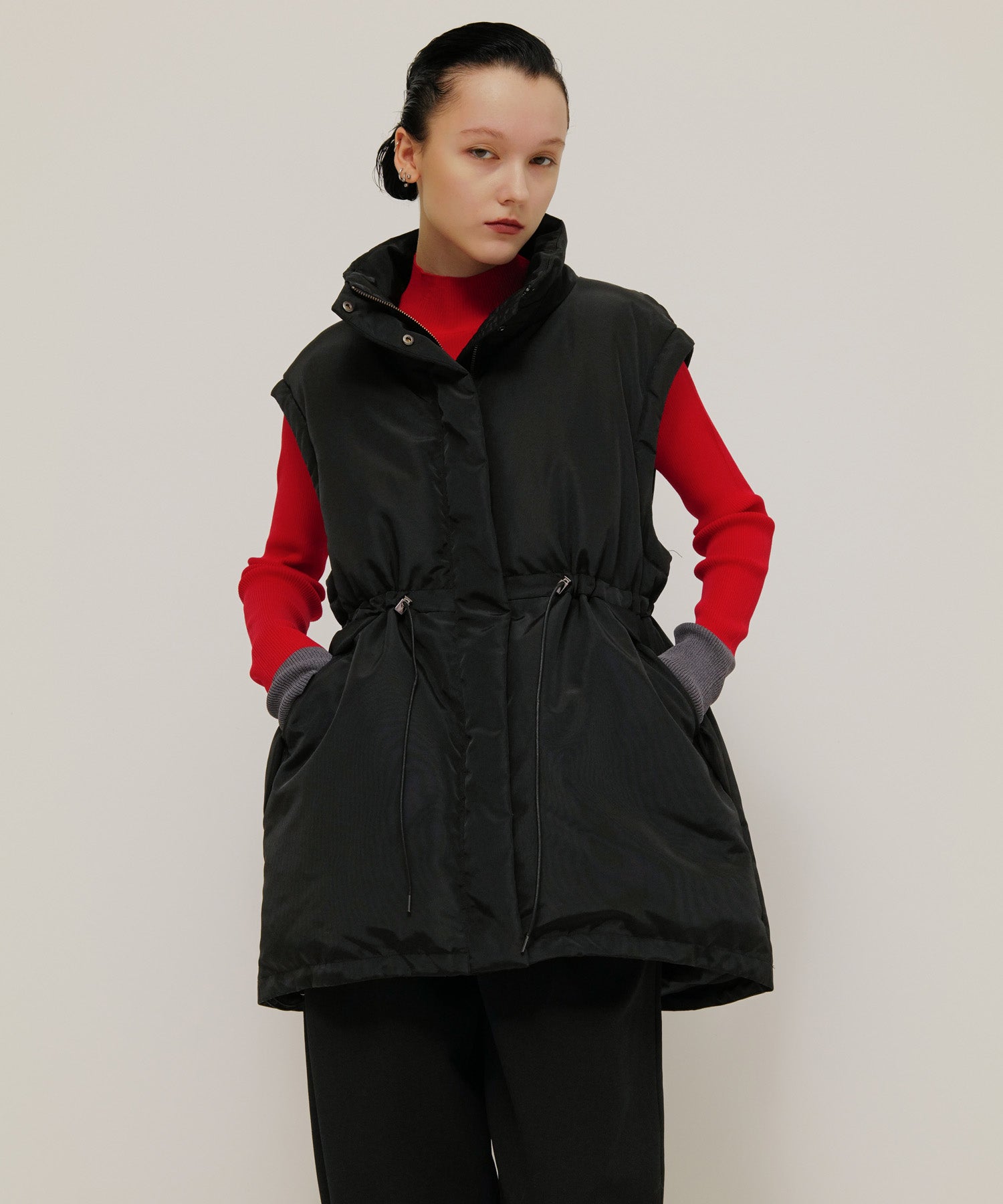 DETACHABLE FIBER DOWN JACKET