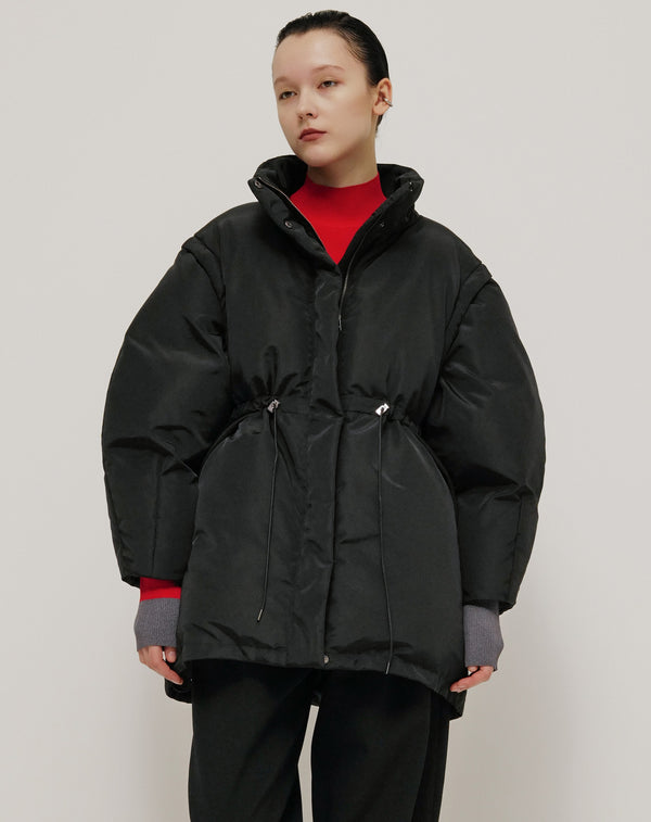 DETACHABLE FIBER DOWN JACKET