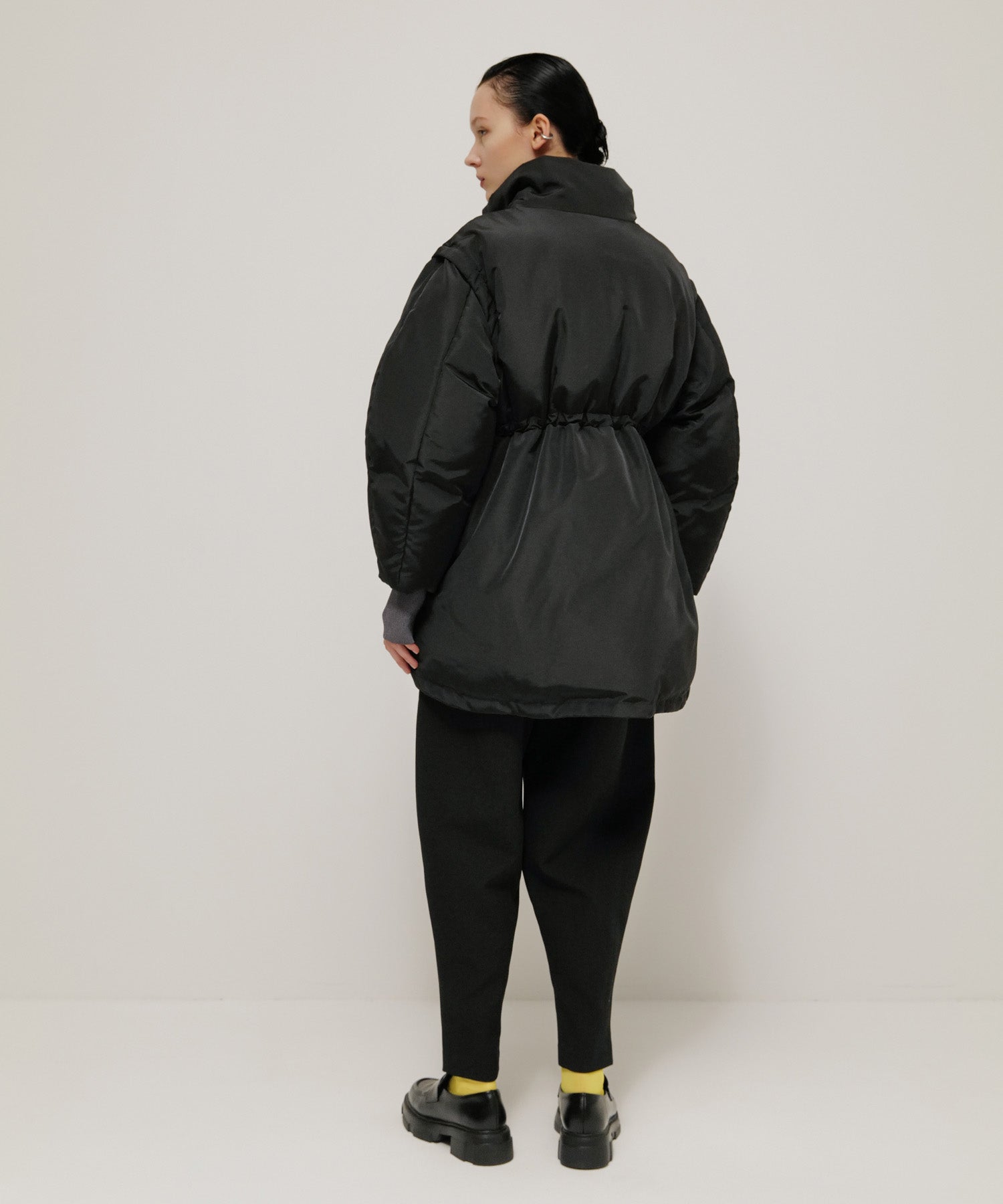 DETACHABLE FIBER DOWN JACKET