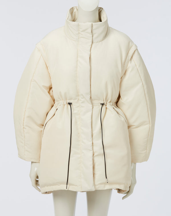 DETACHABLE FIBER DOWN JACKET