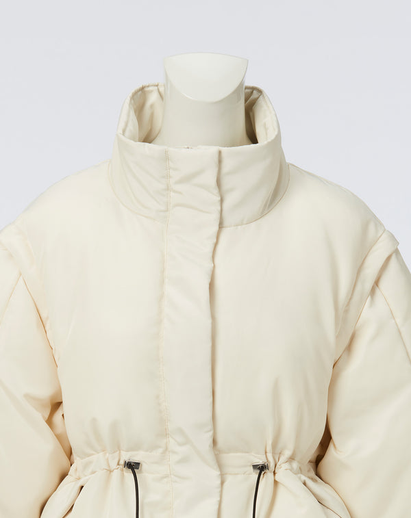 DETACHABLE FIBER DOWN JACKET